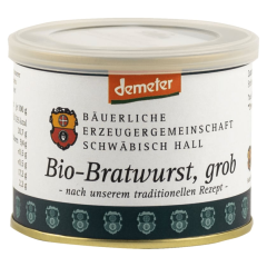 Bäuerliche Erzeugergemeinschaft Schäwbisch Hall Bio demeter Bratwurst grob