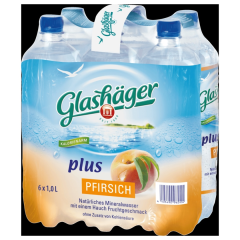 Glashäger Mineralwasser plus Pfirsich