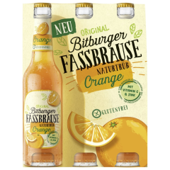 Bitburger Fassbrause Orange naturtrüb glutenfrei