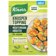 Knorr Gemüsekrönung Knusper Topping Mediterrane Kräuter