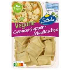 Settele Gemüse-Suppen-Maultauschen vegan