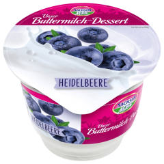 Sachsenmilch Unser Buttermilch-Dessert Gartenfrüchte Heidelbeere