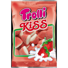 Trolli Gummibonbon Kiss Schaum-Erdbeeren