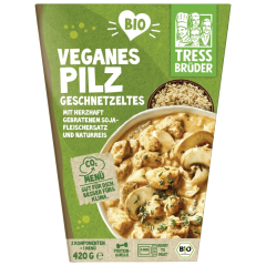 Tress Brüder Veganes Pilz Geschnetzeltes Bio