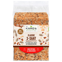 Dr. Karg's Vollkorn-Knäckebrot Classic 3-Saat vegan