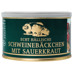 Bäuerliche Erzeugergemeinschaft Schwäbisch Hall Echt Hällische Schweinebäckchen mit Sauerkraut