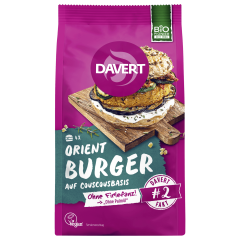 Davert Bio Orient Burger auf Couscousbasis vegan