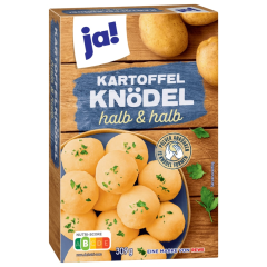 Ja! Kartoffelknödel halb und halb