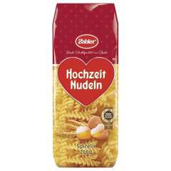 Zabler Hochzeit Nudeln Spirelli