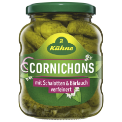 Kühne Würzige Cornichons Bärlauch & Schalotte