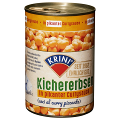 Krini Kichererbsen in pikanter Currysauce