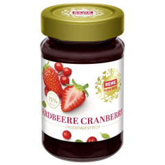 REWE Feine Welt Fruchtaufstrich Erdbeere-Cranberry