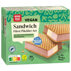 REWE Beste Wahl Sandwich Fürst Pückler Art vegan