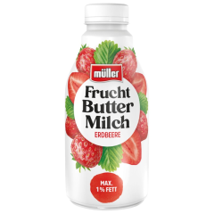 Müller Fruchtbuttermilch Erdbeere