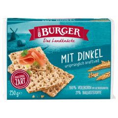 Burger Knäckebrot mit Dinkel