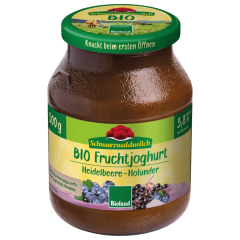 Schwarzwaldmilch Bio Fruchtjoghurt Heidelbeere-Holunder