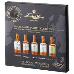 Anthon Berg Single Malts Scotch Collection 10 Chocolate Bottles