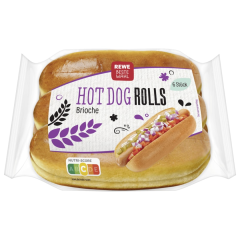 REWE Beste Wahl Hot Dog Rolls Broiche
