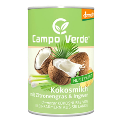 Campo Verde Bio Kokosmilch mit Zitronengras & Ingwer