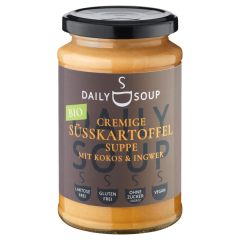 Daily Soup Bio Süsskartoffelsuppe mit Kokos & Ingwer vegan