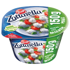 Zott Zottarella Minis mit Basilikum Becher