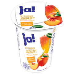 ja! Fettarmer Joghurt mild Pfirsich-Mango