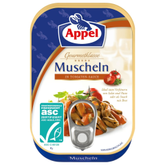 Appel Muscheln in Tomaten-Sauce