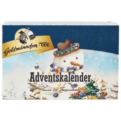 Goldmännchen-Tee Adventskalender mit 25 Teesorten