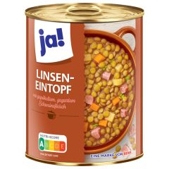 ja! Linseneintopf mit Schweinefleisch