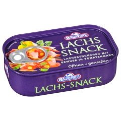 Rügen Fisch Lachs Snack mit Gemüse in Tomatenmark