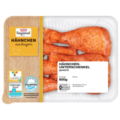 REWE Regional Hähnchen Unterschenkel gewürzt