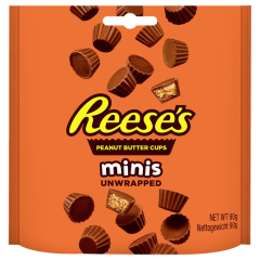 Reese's Peanut Butter Cups minis unwrapped