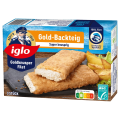 Iglo Goldknusper-Filets im Gold-Backteig