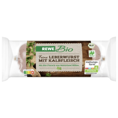 REWE Bio Leberwurst mit Kalbfleisch, fein