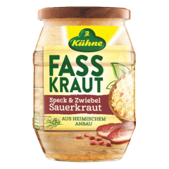 Kühne Fasskraut Sauerkraut mit Speck & Zwiebeln