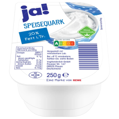 ja! Speisequark 20% Fett i. Tr.