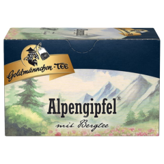 Goldmännchen-Tee Alpengipfel mit Bergtee