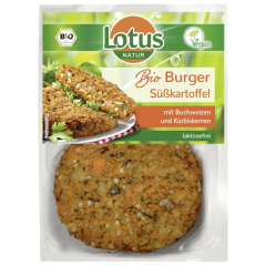 Lotus Natur Bio Burger Süßkartoffeln vegan