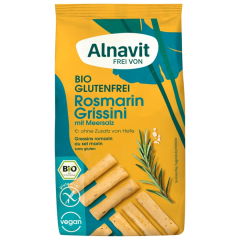 Alnavit Bio Mini Grissini Rosmarin & Meersalz glutenfrei