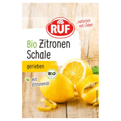 RUF Bio Zitronen Schale gerieben