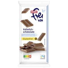 REWE frei von Vollmilchschokolade laktosefrei glutenfrei