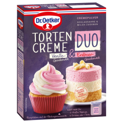 Dr. Oetker Tortencreme Duo Vanille & Erdbeer