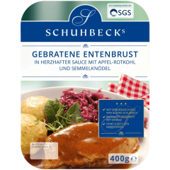 Schuhbecks Gebratene Entenbrust mit Apfel-Rotkohl und Semmelknödel