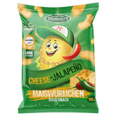 Maiswurm Maiswürmchen Mais-Snack Cheese-Jalapeño