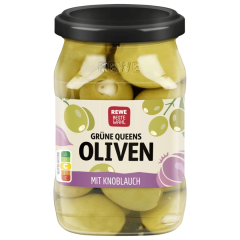 REWE Beste Wahl Antipasti Grüne Oliven gefüllt mit Knoblauch