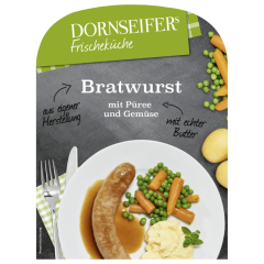 Dornseifer Bratwurst mit Püree und Gemüse