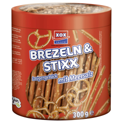 Xox Snacks Brezeln & Stixx mit Meersalz