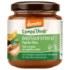 Campo Verde Bio Demeter Brotaufstrich Paprika Olive