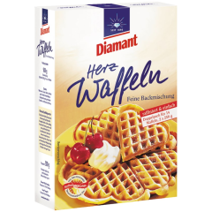 Diamant Herz-Waffeln