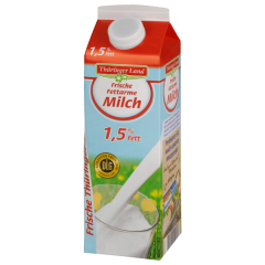 Thüringer Land Frische Fettarme Milch 1,5% Fett